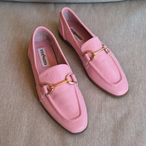 Steve Madden Pink Carrine Loafers - Picture 2 of 6